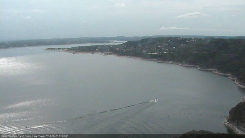 Lake Travis webcam, May 20, 2018 4:35 PM CT