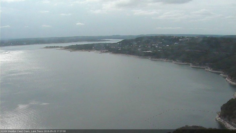 Lake Travis webcam, May 20, 2018 4:40 PM CT