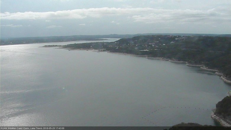 Lake Travis webcam, May 20, 2018 4:45 PM CT