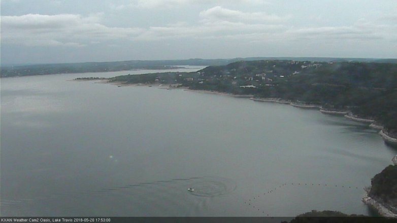 Lake Travis webcam, May 20, 2018 4:55 PM CT