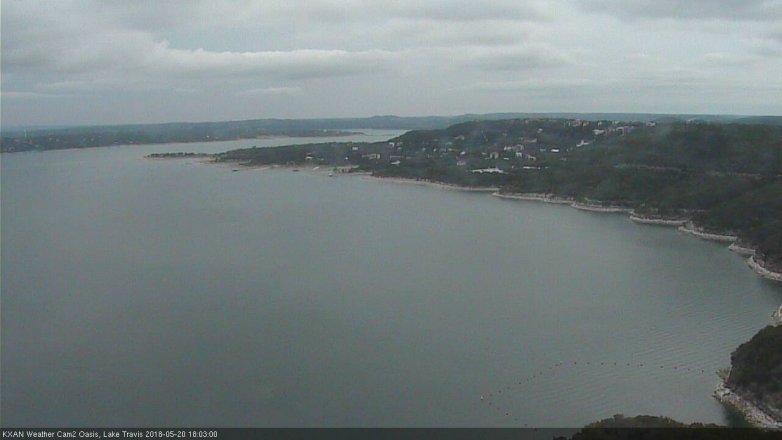 Lake Travis webcam, May 20, 2018 5:05 PM CT
