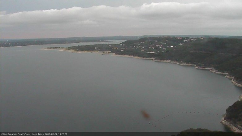 Lake Travis webcam, May 20, 2018 5:30 PM CT