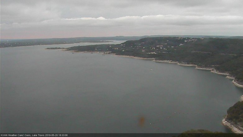 Lake Travis webcam, May 20, 2018 5:35 PM CT
