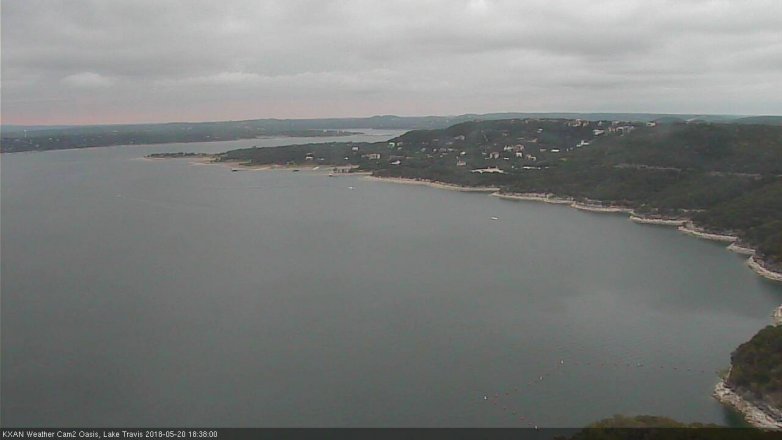 Lake Travis webcam, May 20, 2018 5:40 PM CT