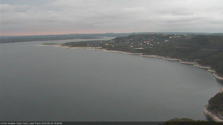 Lake Travis webcam, May 20, 2018 5:50 PM CT