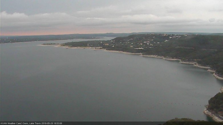 Lake Travis webcam, May 20, 2018 5:55 PM CT