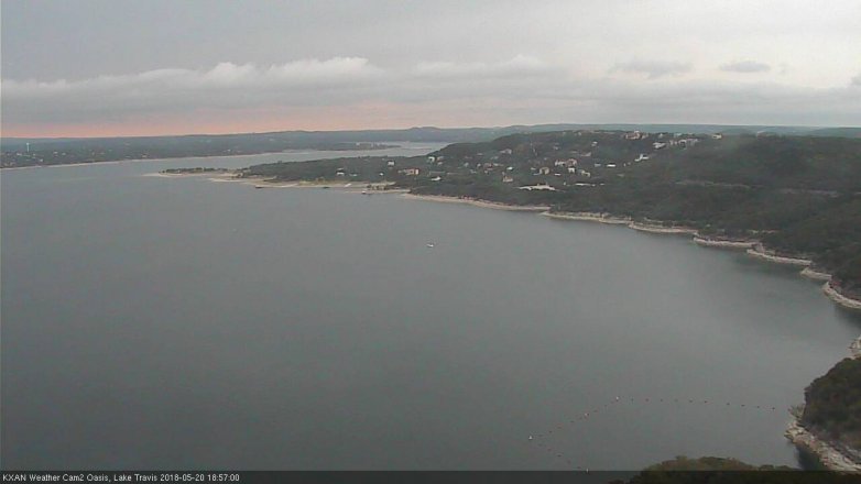 Lake Travis webcam, May 20, 2018 6:00 PM CT