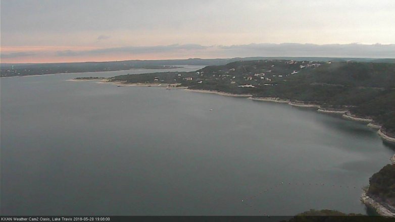 Lake Travis webcam, May 20, 2018 6:10 PM CT