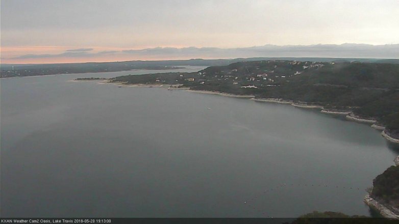 Lake Travis webcam, May 20, 2018 6:15 PM CT