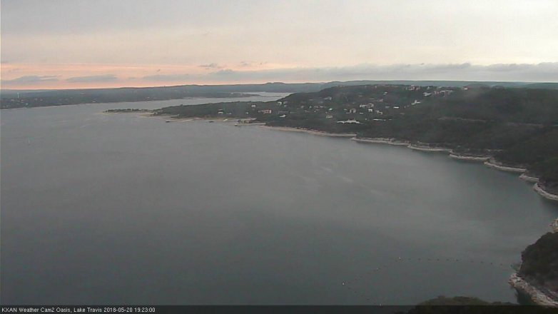 Lake Travis webcam, May 20, 2018 6:25 PM CT