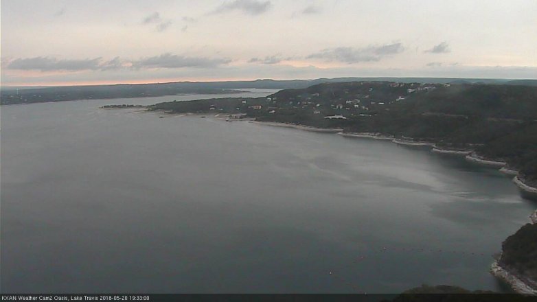 Lake Travis webcam, May 20, 2018 6:35 PM CT