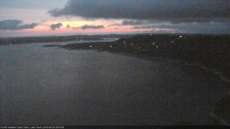 Lake Travis webcam, May 20, 2018 7:50 PM CT