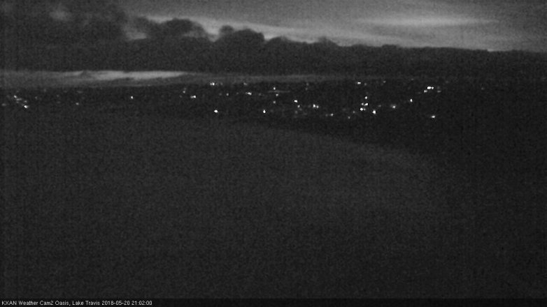 Lake Travis webcam, May 20, 2018 8:05 PM CT