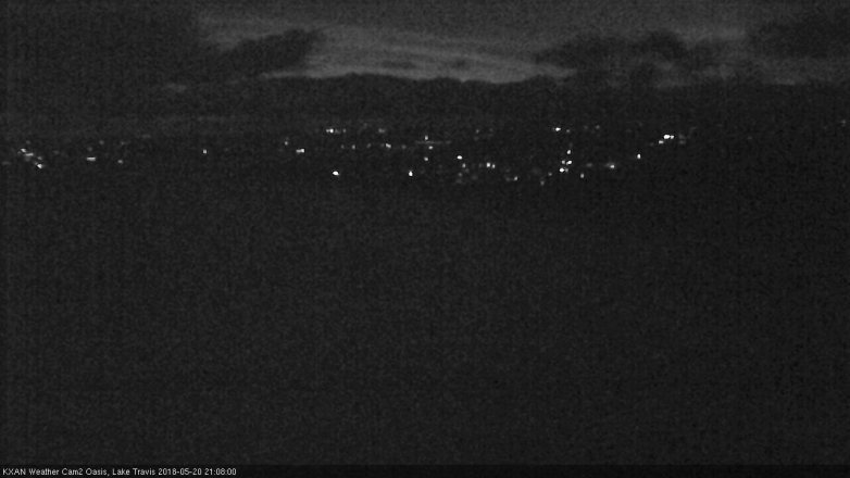 Lake Travis webcam, May 20, 2018 8:10 PM CT