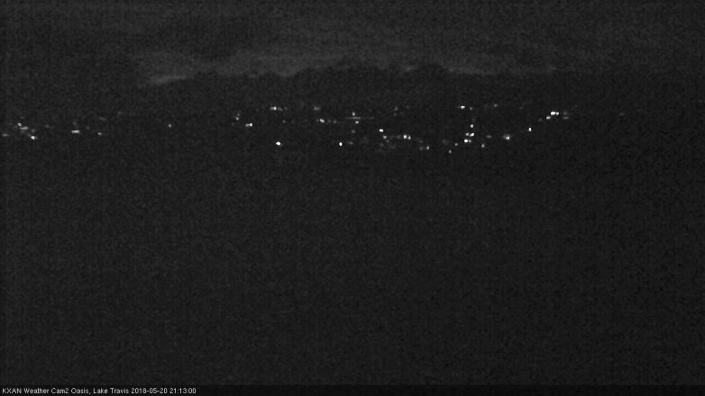 Lake Travis webcam, May 20, 2018 8:15 PM CT