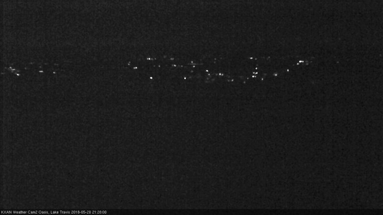 Lake Travis webcam, May 20, 2018 8:30 PM CT