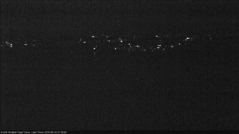Lake Travis webcam, May 20, 2018 8:40 PM CT