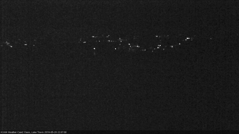Lake Travis webcam, May 20, 2018 9:10 PM CT