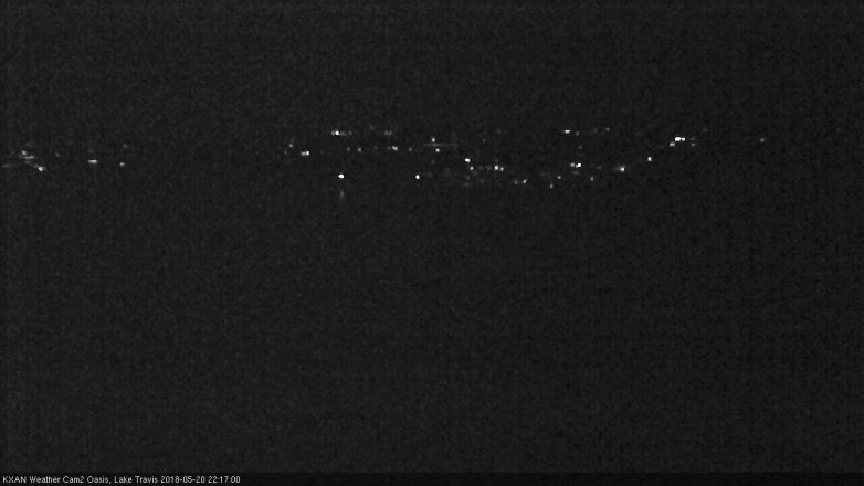 Lake Travis webcam, May 20, 2018 9:20 PM CT