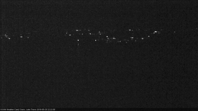 Lake Travis webcam, May 20, 2018 9:25 PM CT