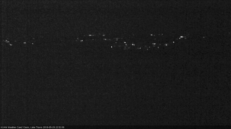 Lake Travis webcam, May 20, 2018 9:55 PM CT