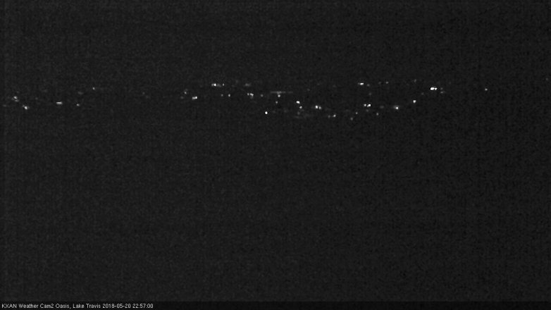 Lake Travis webcam, May 20, 2018 10:00 PM CT