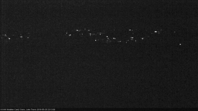 Lake Travis webcam, May 20, 2018 10:15 PM CT