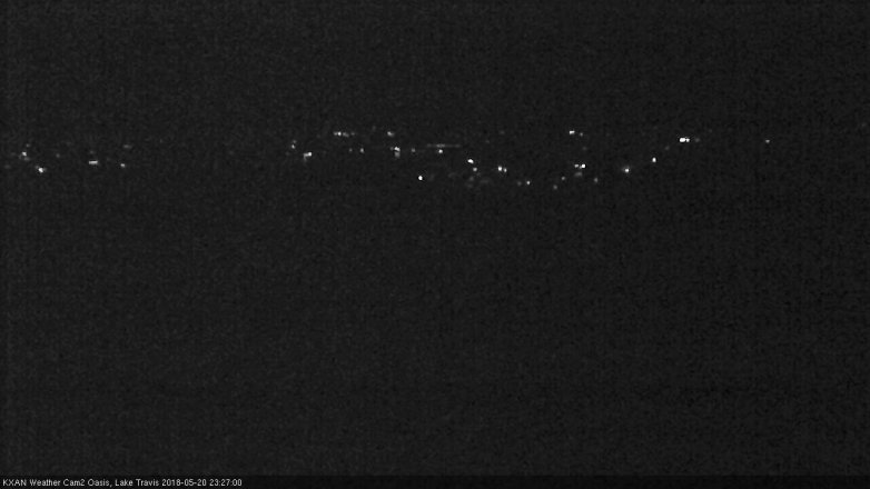 Lake Travis webcam, May 20, 2018 10:30 PM CT