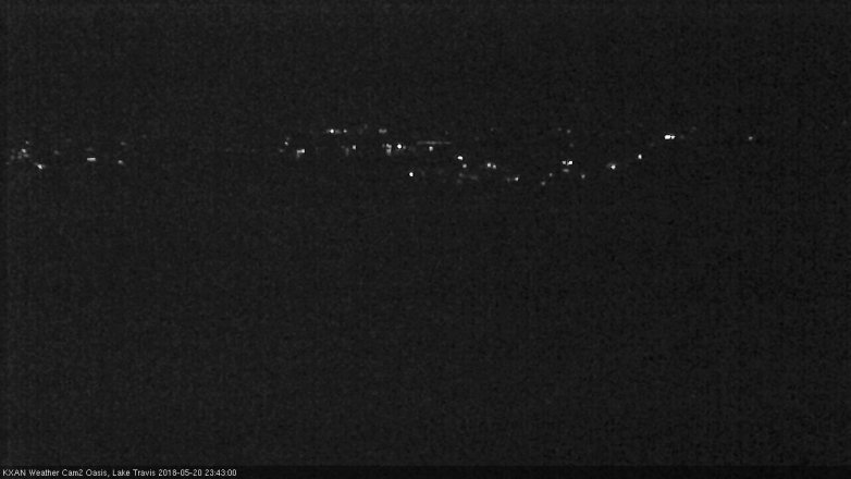 Lake Travis webcam, May 20, 2018 10:45 PM CT