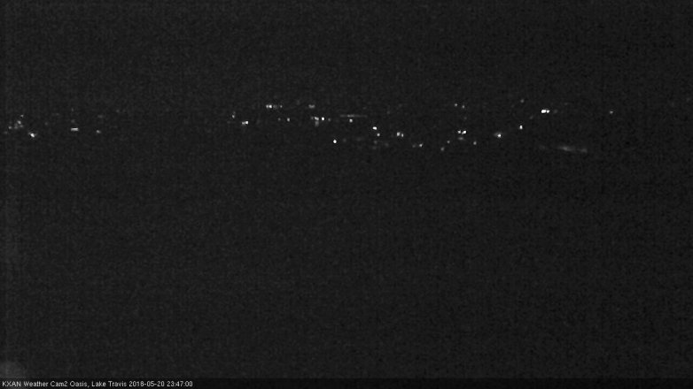 Lake Travis webcam, May 20, 2018 10:50 PM CT