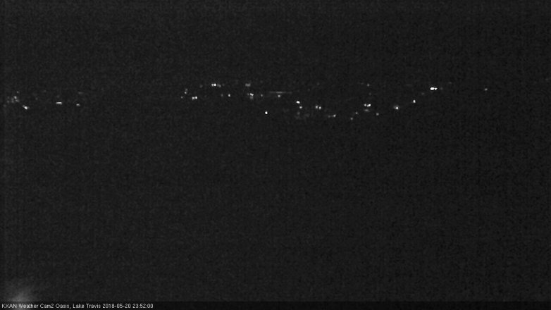 Lake Travis webcam, May 20, 2018 10:55 PM CT
