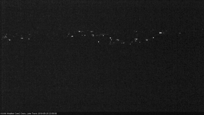 Lake Travis webcam, May 20, 2018 11:00 PM CT