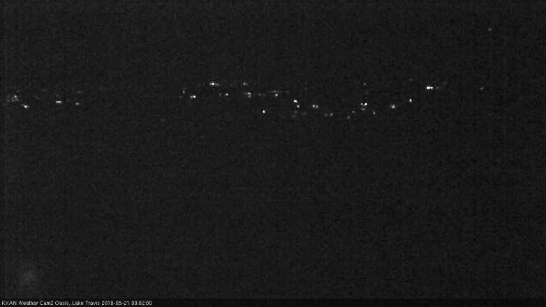 Lake Travis webcam, May 20, 2018 11:05 PM CT