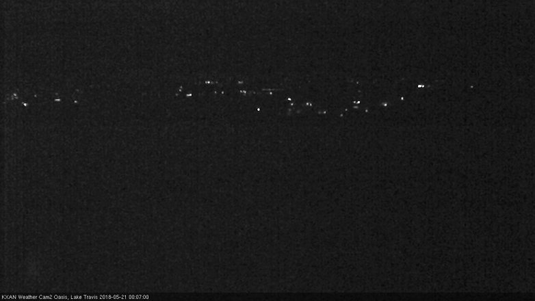 Lake Travis webcam, May 20, 2018 11:10 PM CT