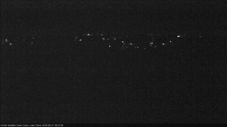 Lake Travis webcam, May 20, 2018 11:30 PM CT