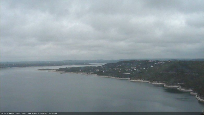 Lake Travis webcam, May 21, 2018 9:00 AM CT
