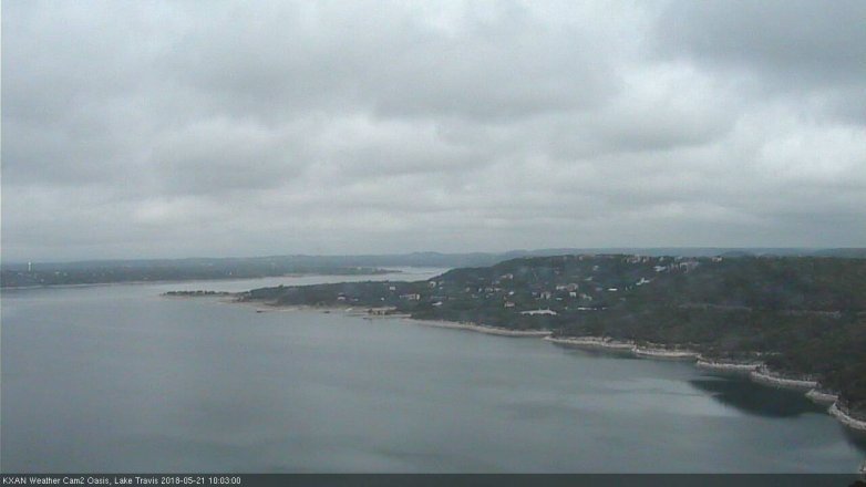 Lake Travis webcam, May 21, 2018 9:05 AM CT