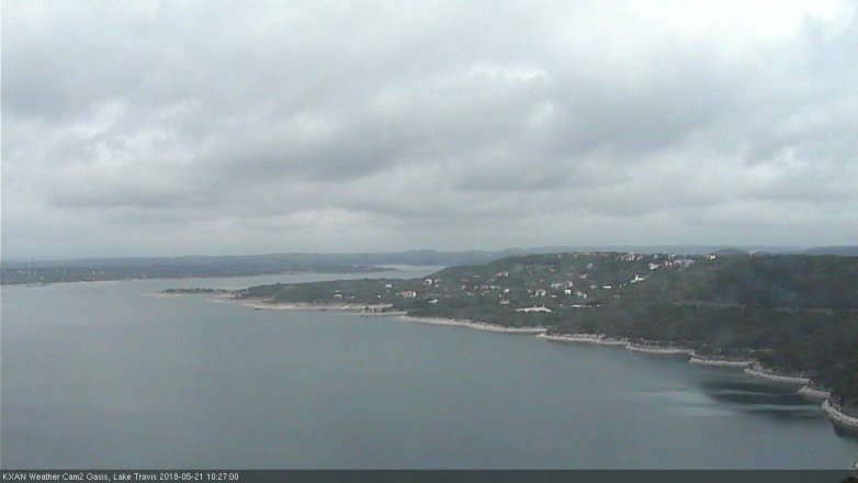 Lake Travis webcam, May 21, 2018 9:30 AM CT