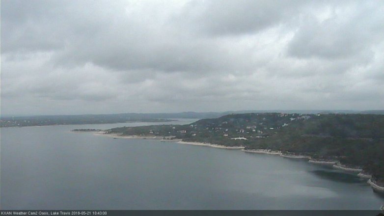 Lake Travis webcam, May 21, 2018 9:45 AM CT