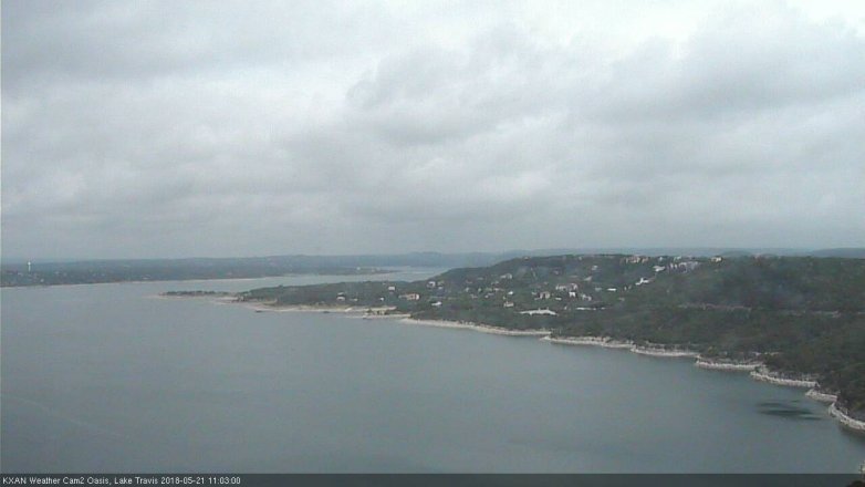 Lake Travis webcam, May 21, 2018 10:05 AM CT