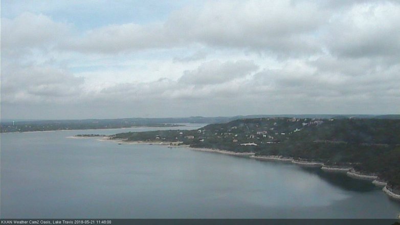 Lake Travis webcam, May 21, 2018 10:50 AM CT