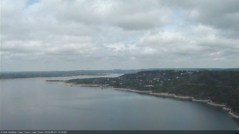 Lake Travis webcam, May 21, 2018 11:20 AM CT