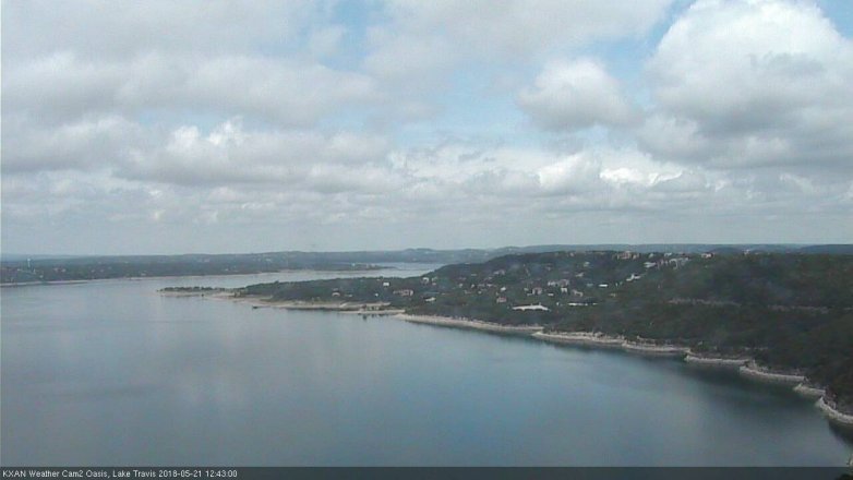 Lake Travis webcam, May 21, 2018 11:45 AM CT