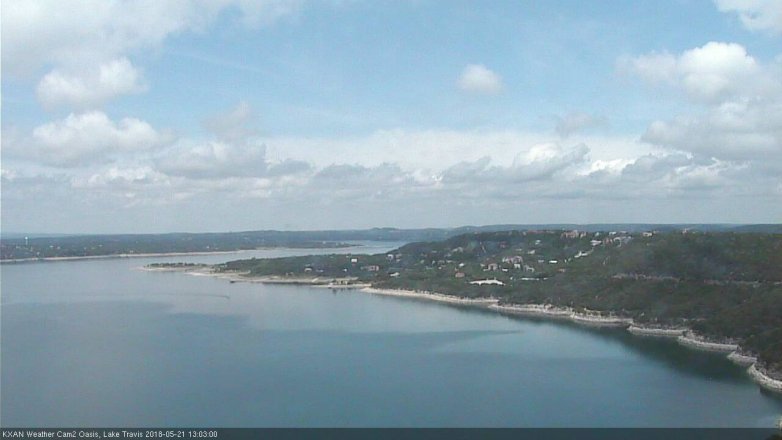 Lake Travis webcam, May 21, 2018 12:05 PM CT