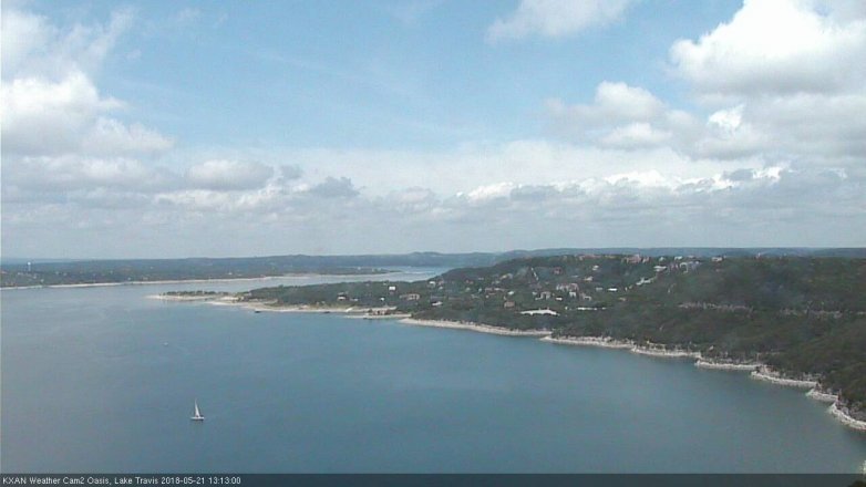 Lake Travis webcam, May 21, 2018 12:15 PM CT