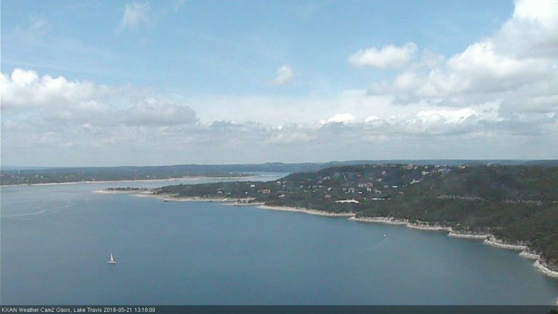 Lake Travis webcam, May 21, 2018 12:20 PM CT