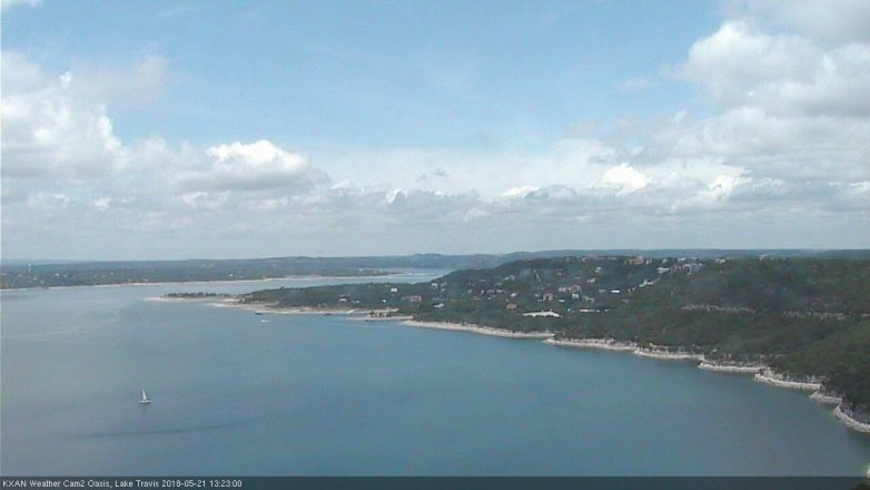 Lake Travis webcam, May 21, 2018 12:25 PM CT