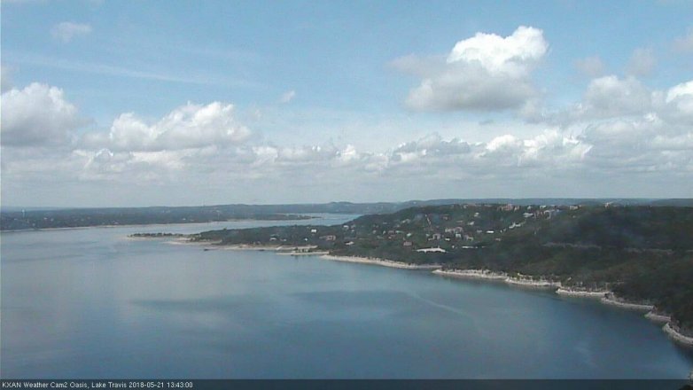 Lake Travis webcam, May 21, 2018 12:45 PM CT