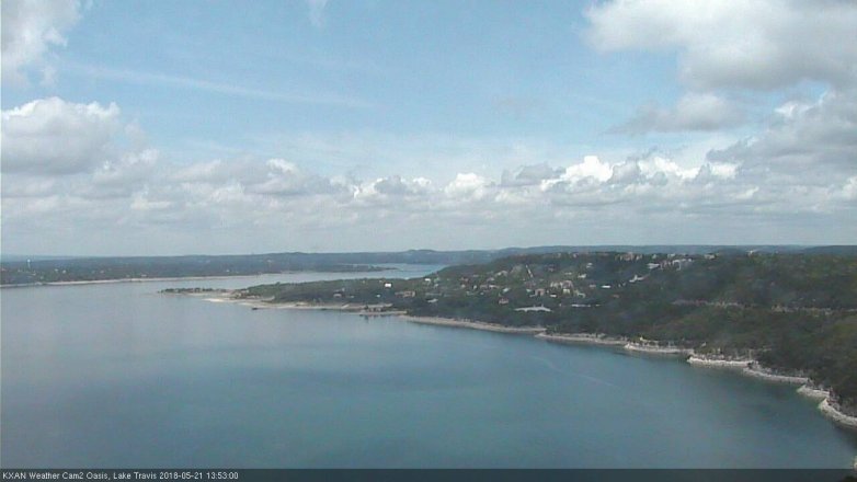 Lake Travis webcam, May 21, 2018 12:55 PM CT