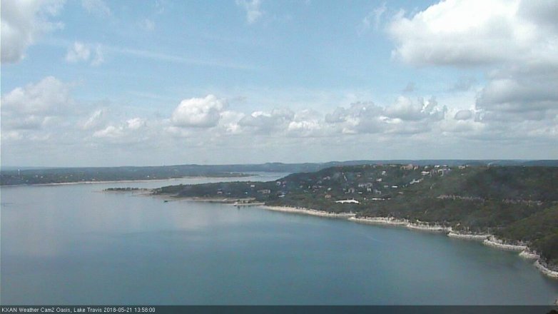 Lake Travis webcam, May 21, 2018 1:00 PM CT